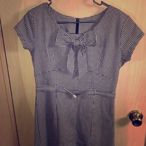 Women’s Houndstooth Dress XL Vintage Style